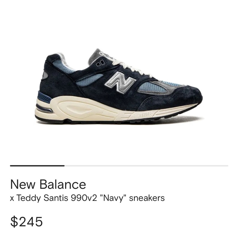 New Balance x Teddy Santis 990v2 "Navy" sneakers